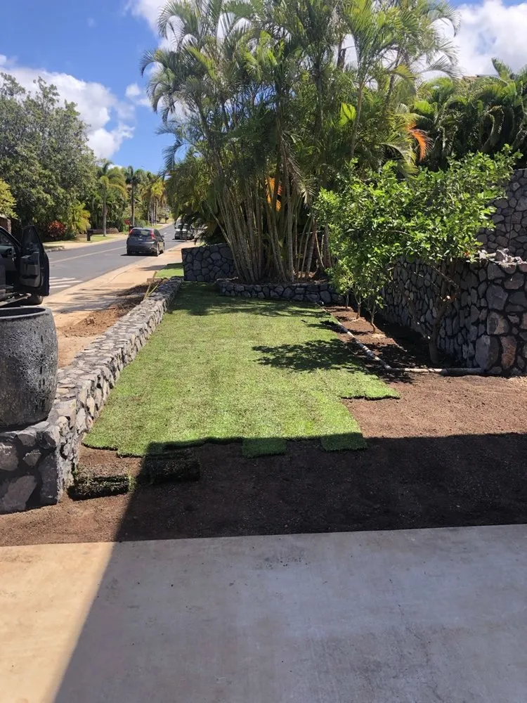 Top-rated landscape installation in Kihei, HI by Pacific Landscape and Garden