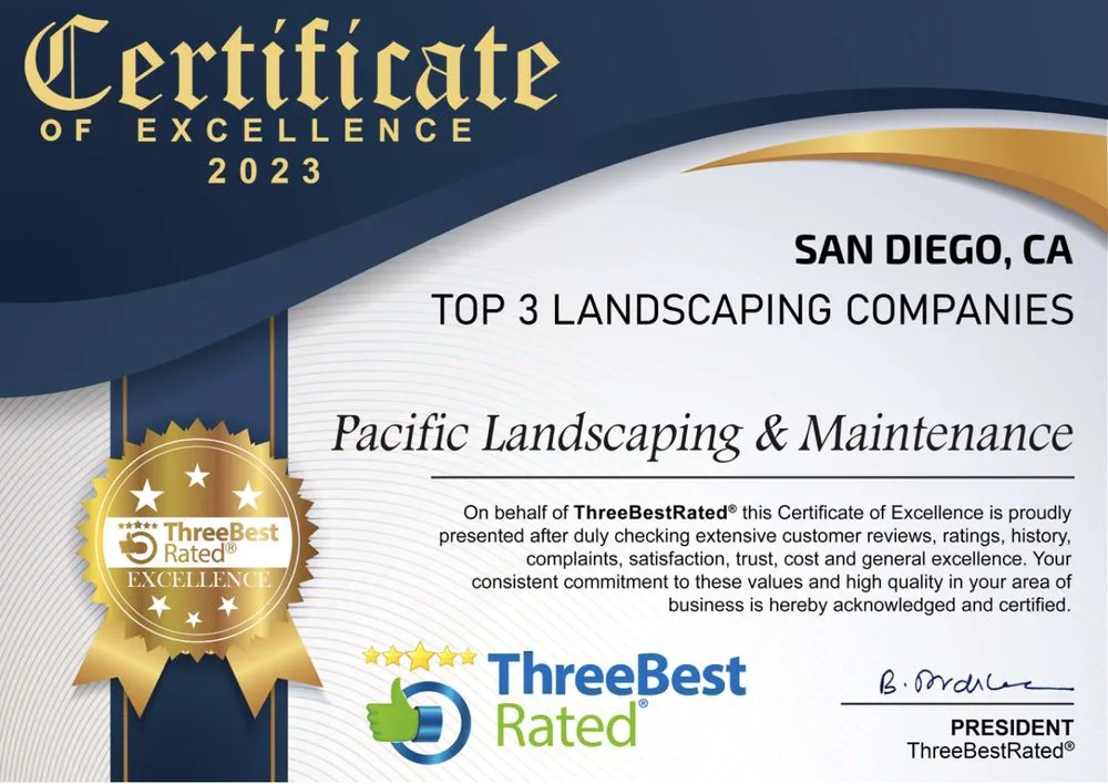 Custom landscaping services for year-round maintenance in San Diego, CA by Pacific Landscaping and Maintenance