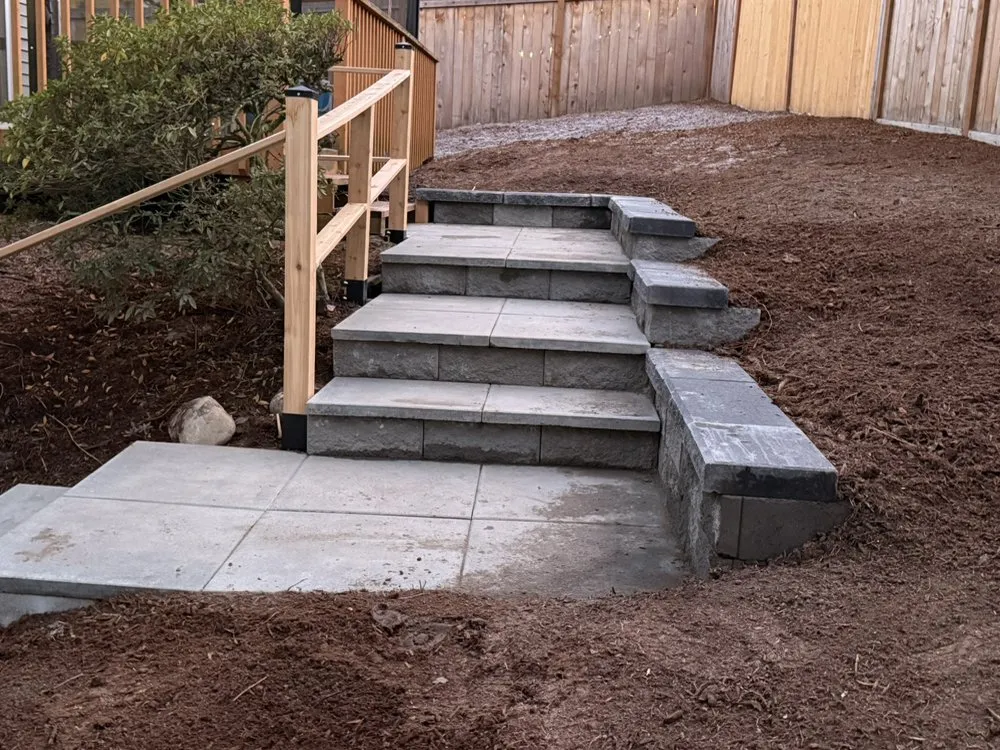 Affordable landscape installation in Lynnwood, WA by Pacific Northwest Rockeries