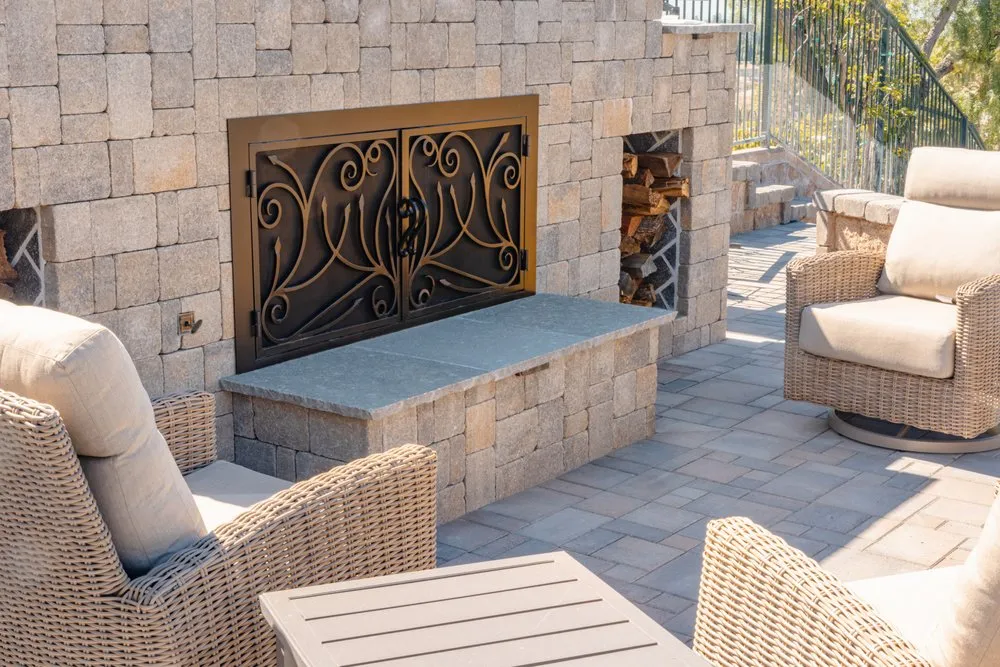 Custom garden landscaping for homes in Anaheim, CA by Pacific Pavers