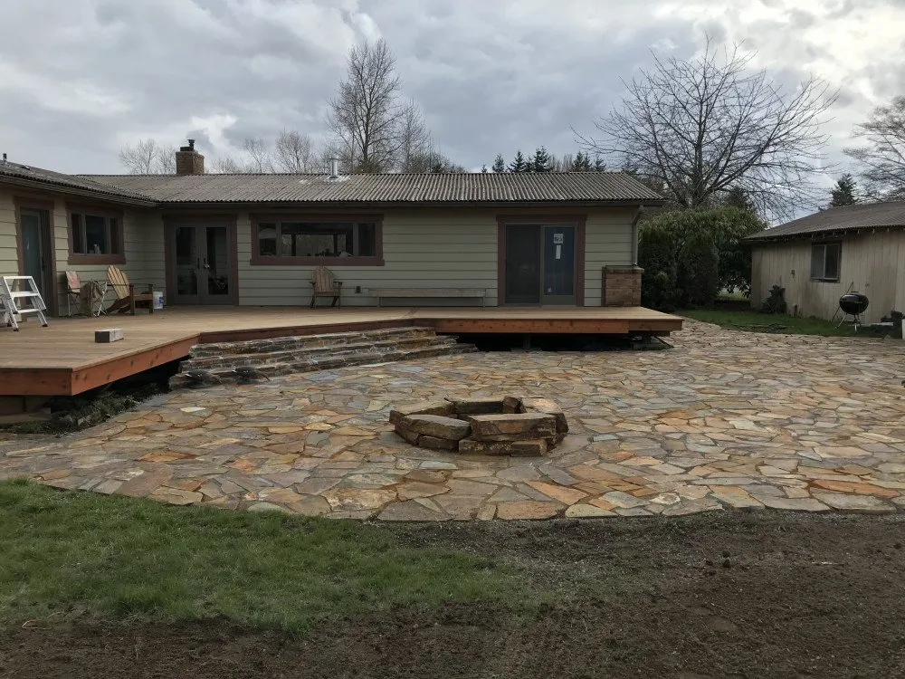 Professional garden landscaping with custom design in Mount Vernon, WA by Pacific Style Landscapes