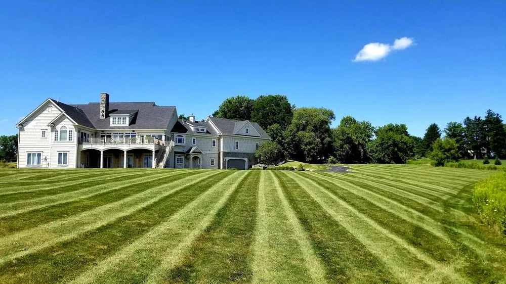 Custom landscape design in West Henrietta, NY by Pahuta Lawn Care