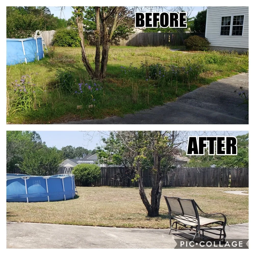 Custom landscape design for outdoor upgrades in Jacksonville, NC by Pain In The Grass Lawn Service