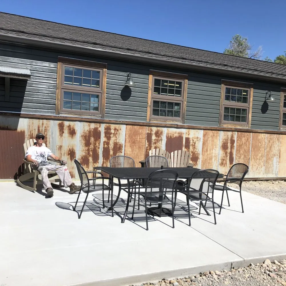 Trusted garden landscaping in Red River, NM - Paint Stain Demo