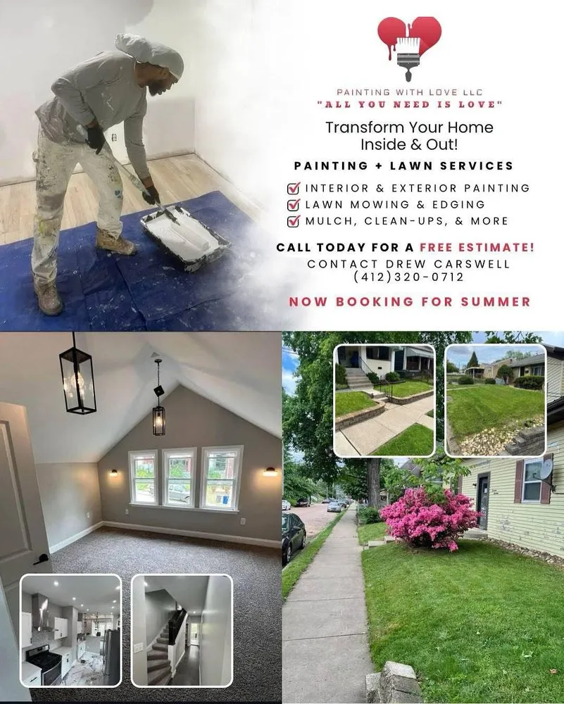 Affordable lawn care service experts serving Crafton, PA - Painting With Love
