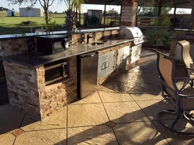 Custom residential landscaping with custom design across Waller, TX - Palm & Trees Landscape