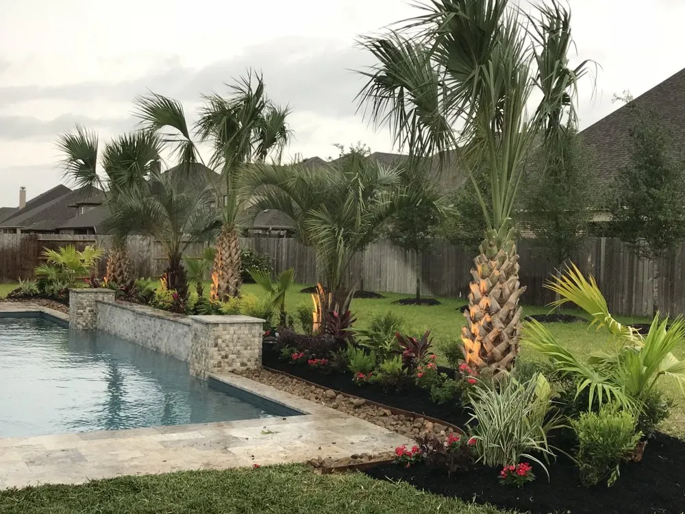 Affordable landscape design in Waller, TX by Palm & Trees Landscape