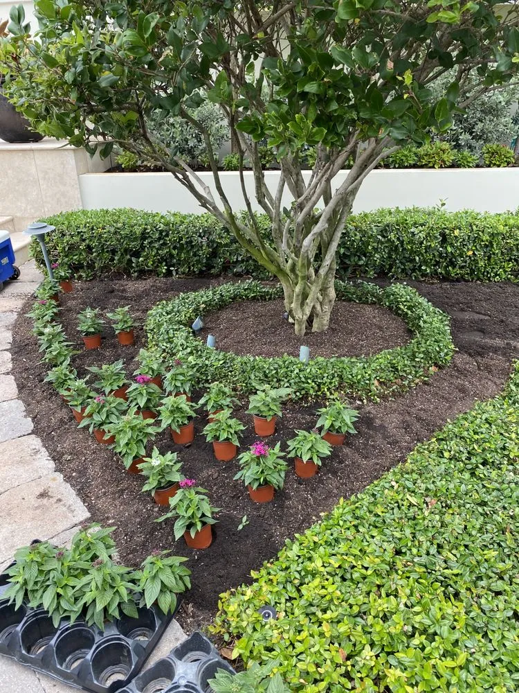 Custom outdoor landscaping in Lake Worth, FL by Palm Beach Lawn Care