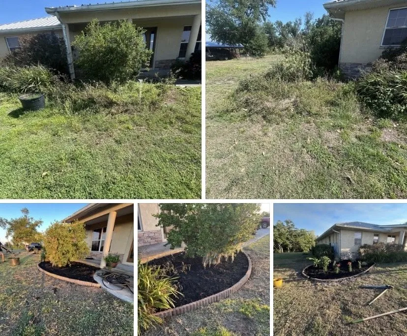 Custom outdoor landscaping in Sarasota, FL by Palm Dogs Landscaping