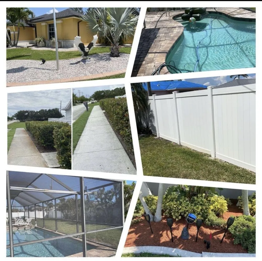 Trusted garden landscaping in Cape Coral, FL by Palm Tree Restoration