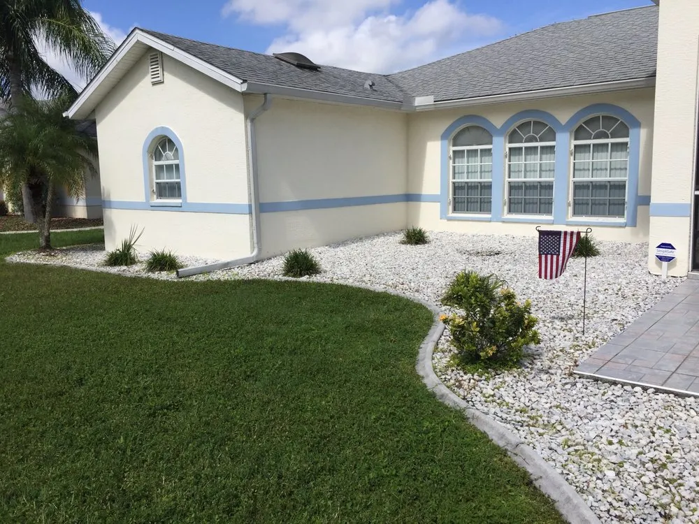Custom yard maintenance with custom design in Punta Gorda, FL by Palm Trees Plus