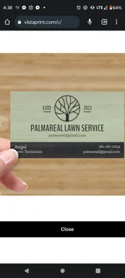 PALMAREAL LAWN SERVICES Logo