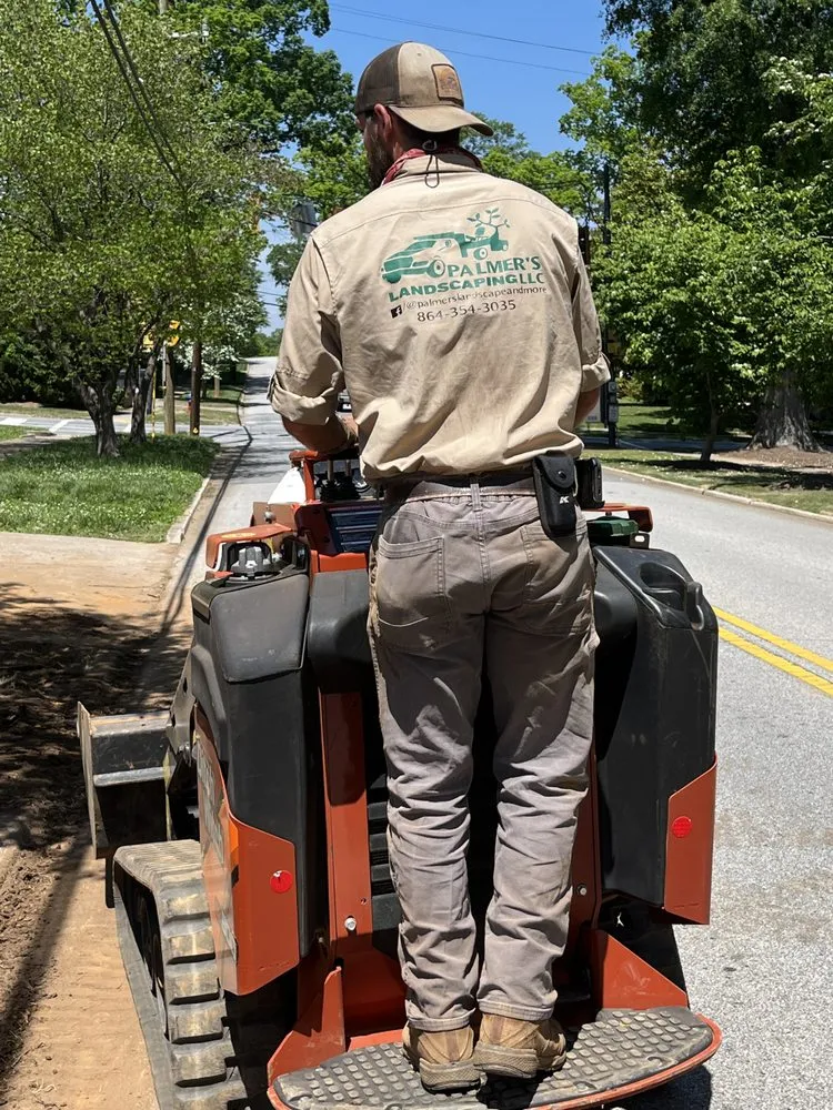 Local landscape installation in Spartanburg, SC by Palmer's Landscaping