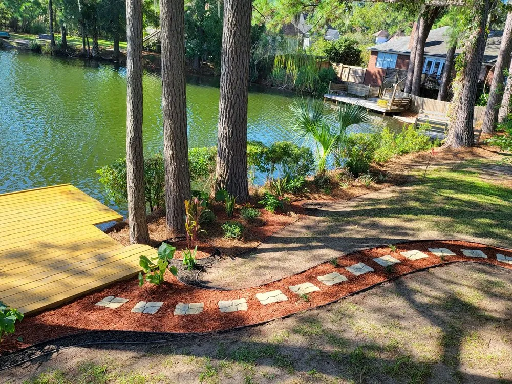 Local lawn mowing service for beautiful yards in Savannah, GA by Palmer's Loving Lawn's & light landscaping