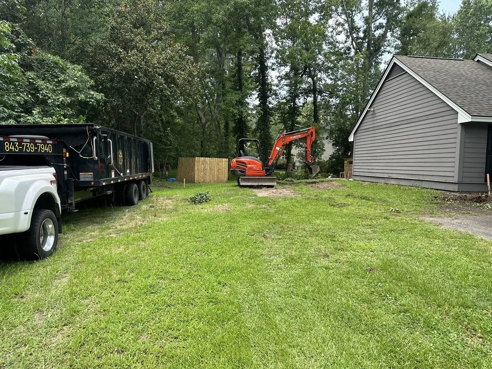 Professional lawn mowing service in Okatie, SC by Palmetto Dirt And Demolition