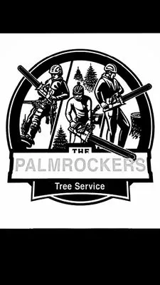 PalmRockers tree service & Landscaping Logo