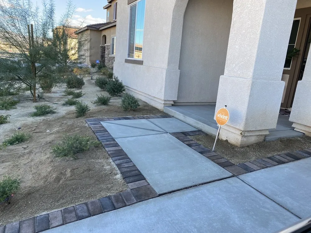 Custom landscape design in Indio, CA by Paloma’s Water and Dirt Construction