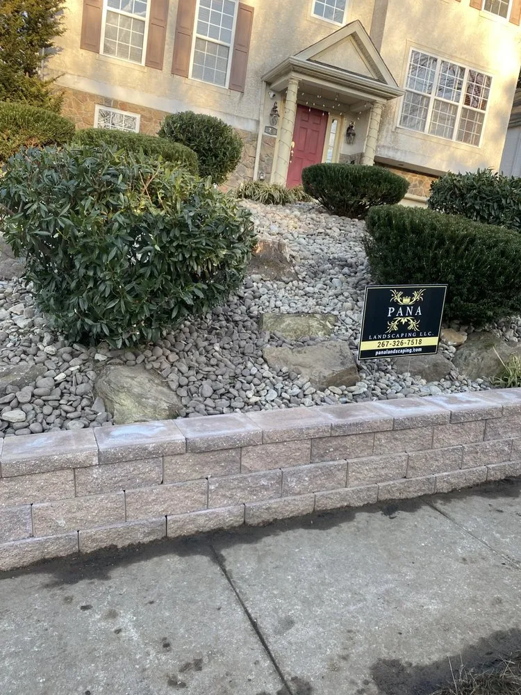 Custom residential landscaping in Fort Washington, PA by Pana Landscaping