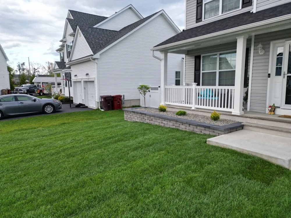Custom landscaping services for homes in Bayville, NJ by Panagos & Co Landscaping