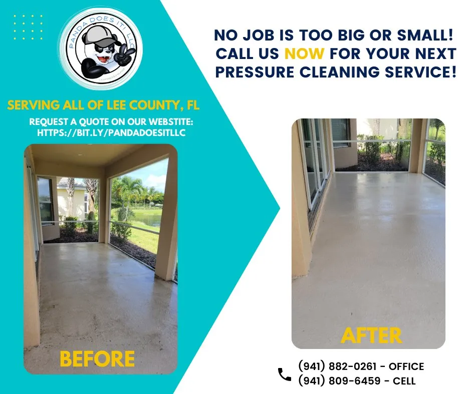 Professional lawn mowing service for residential properties in Fort Myers, FL by Panda Does It