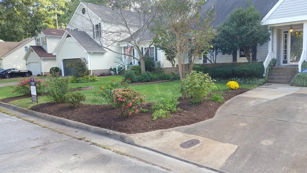 Affordable outdoor landscaping with custom design in Roanoke Rapids, NC by Papa Joe's
