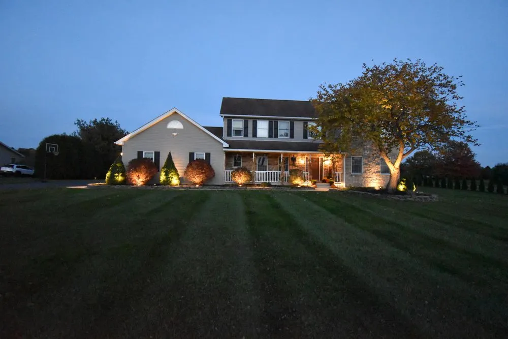 Custom landscape installation in Slatington, PA by Pappas Landcare and Construction