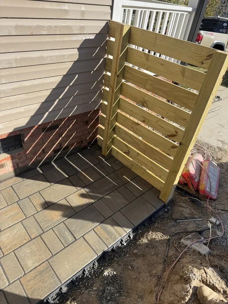 Affordable landscape installation in Holly Springs, NC by Paradise Backyards