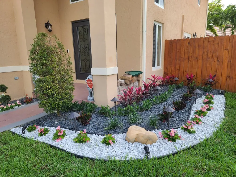Affordable landscape design for residential properties in Coral Springs, FL by Paradise Complete Property Maintenance