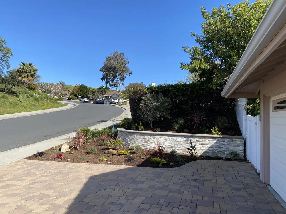 Top-rated landscape installation with custom design in San Clemente, CA by Paradise Designs