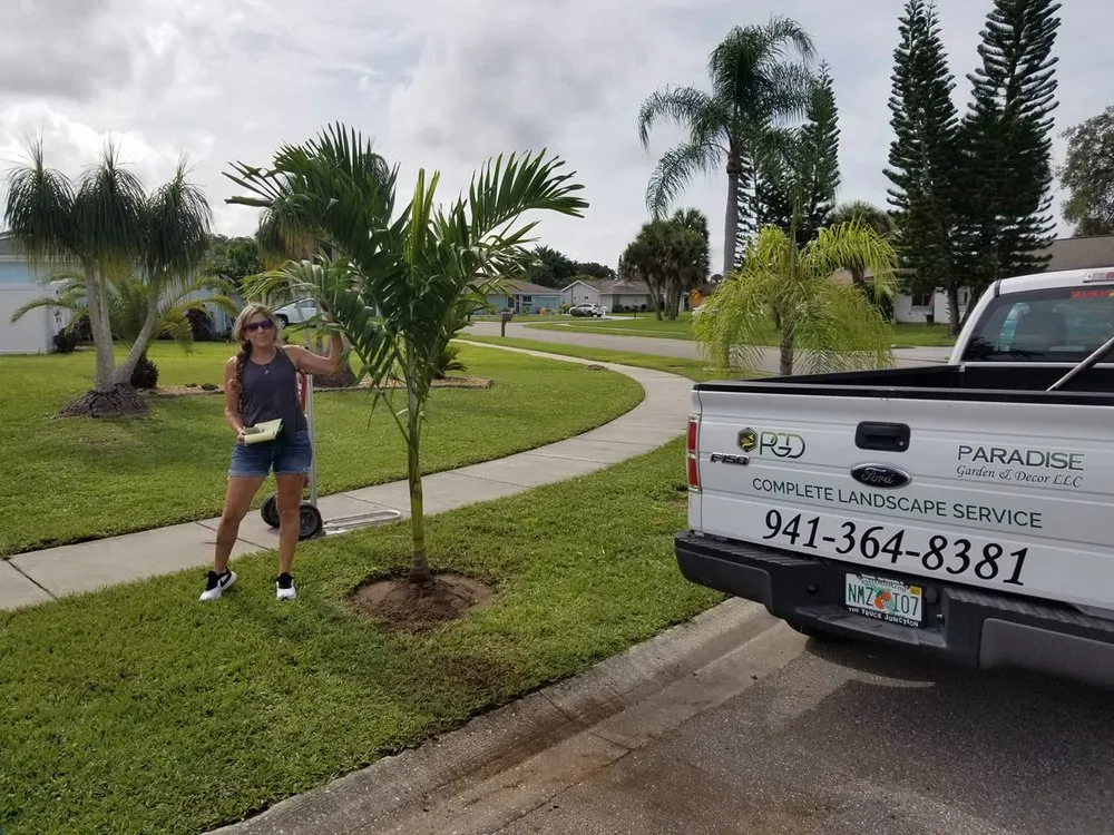 Expert lawn mowing service in North Port, FL by Paradise Gardens & Decor