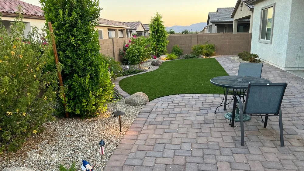 Custom landscaping services for year-round maintenance in Glendale, AZ by Paradise Landscape Creations