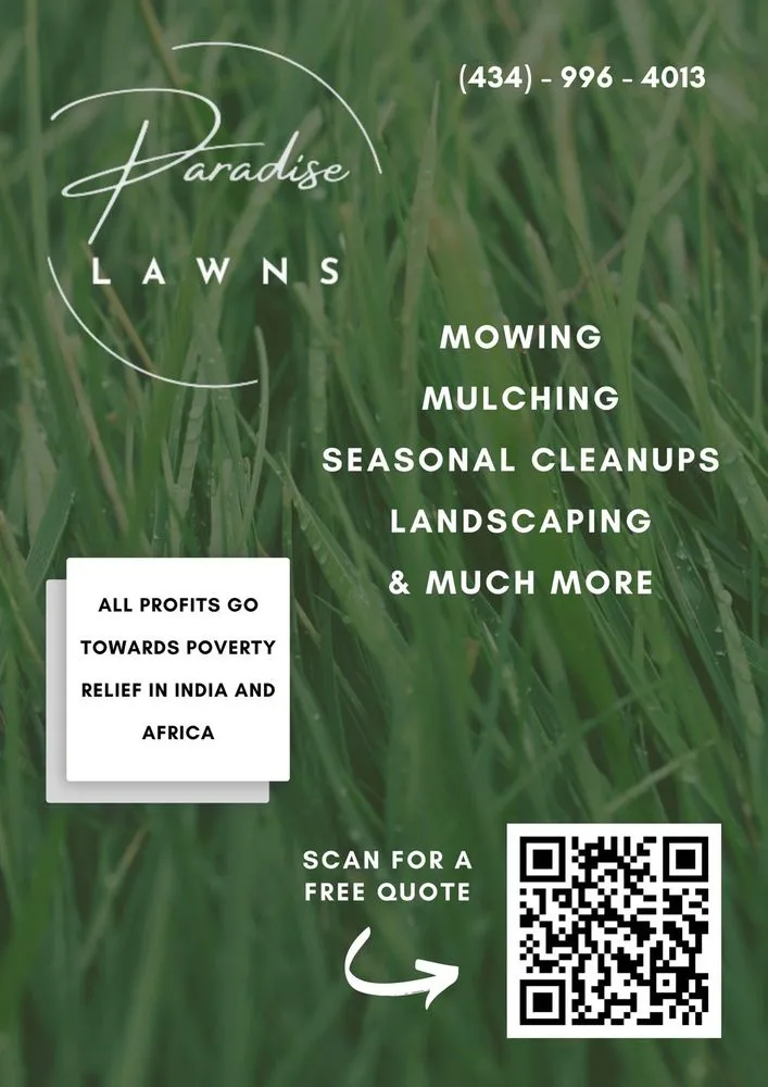 Top-rated lawn mowing service for homes in Charlottesville, VA by Paradise Lawns