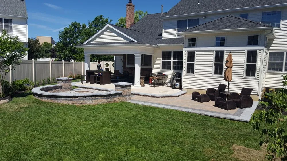 Custom residential landscaping in Medford, NJ - Paradise Pavers Pond Landscaping