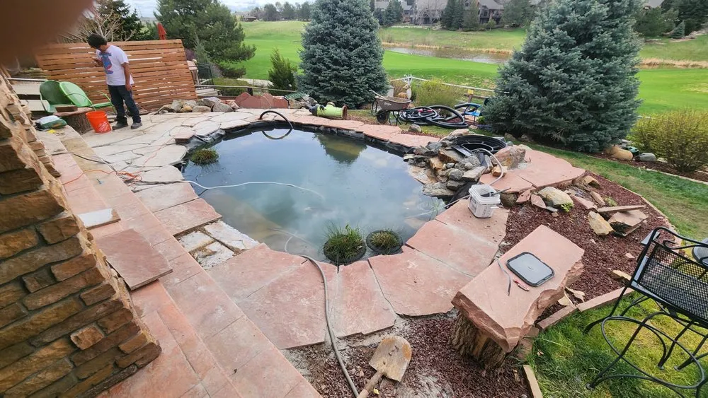 Custom residential landscaping for beautiful yards in Aurora, CO by Paradise Ponds and Aquatics