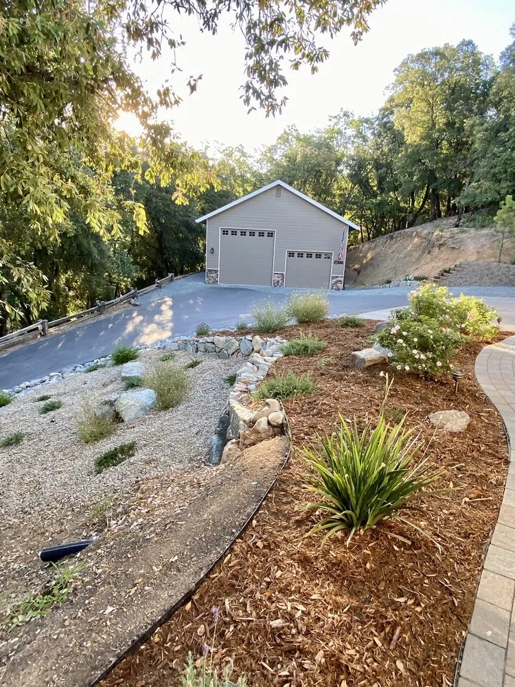 Professional residential landscaping with custom design in Grass Valley, CA by Paradise View Landscaping