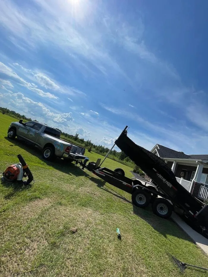 Custom landscape installation in Windsor, SC - Paragon Property Worx