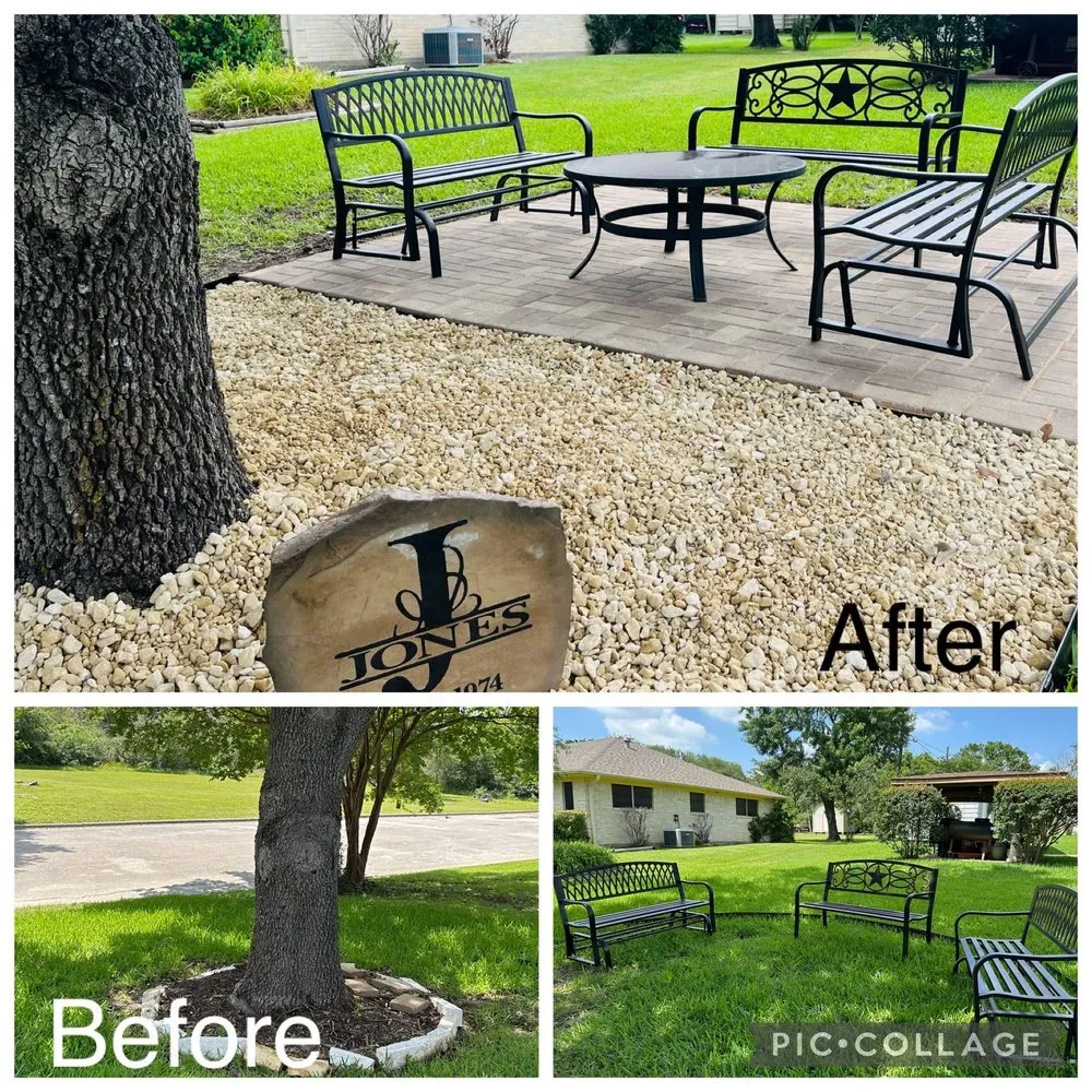 Expert yard cleanup service for homes in College Station, TX by Paramount Landscape and Design
