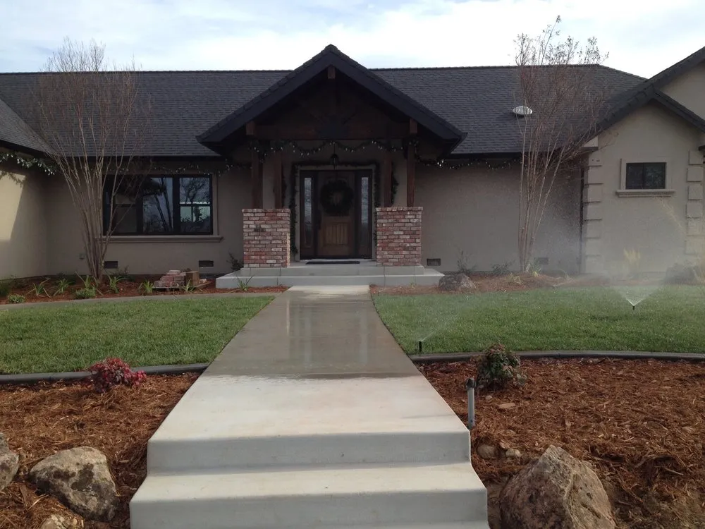 Custom landscape installation in Red Bluff, CA by Parker Landscaping