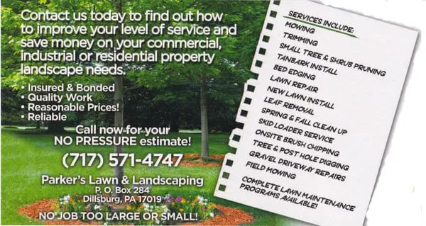 Parker's Lawn & Landscaping Logo