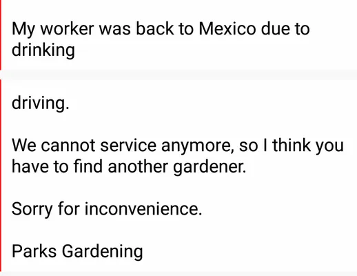 Park's Gardening and Landscaping Logo