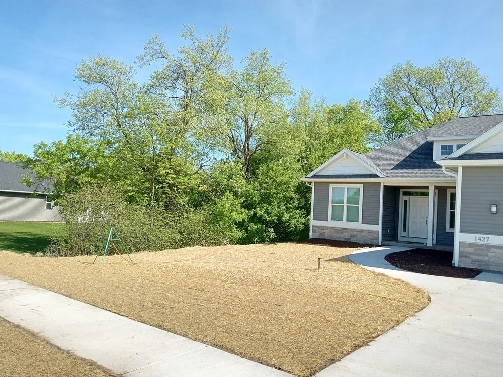 Custom garden landscaping in Plymouth, WI by Parm's Landscape Management