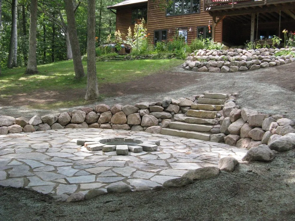 Local landscape installation in Marinette, WI by Parthie Landscape & Stone
