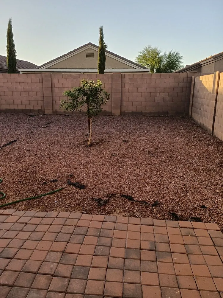 Custom lawn mowing service in Peoria, AZ by Paseo Hardscapes