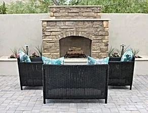 Reliable lawn mowing service for outdoor upgrades in Peoria, AZ by Paseo Hardscapes