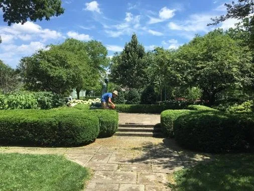 Affordable garden landscaping for residential properties in Bridgeville, PA by Paslow Lawn Services