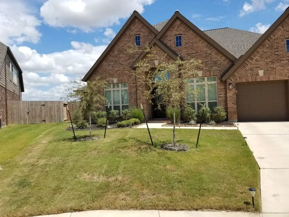 Custom landscape installation in New Braunfels, TX by Passiflora Landscapes