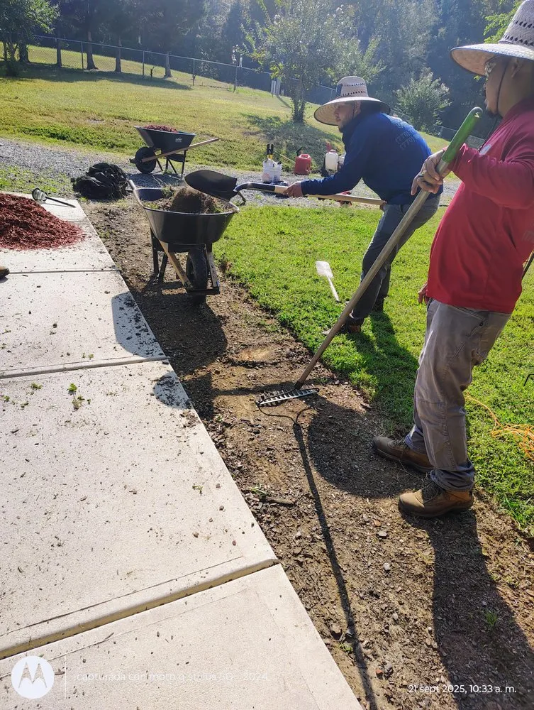 Professional landscape installation in Mocksville, NC by Pastor Landscaping Services