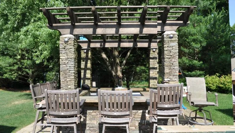 Local lawn mowing service with custom design in East Hampton, NY by Pat Flores Landscape & Masonry Corp