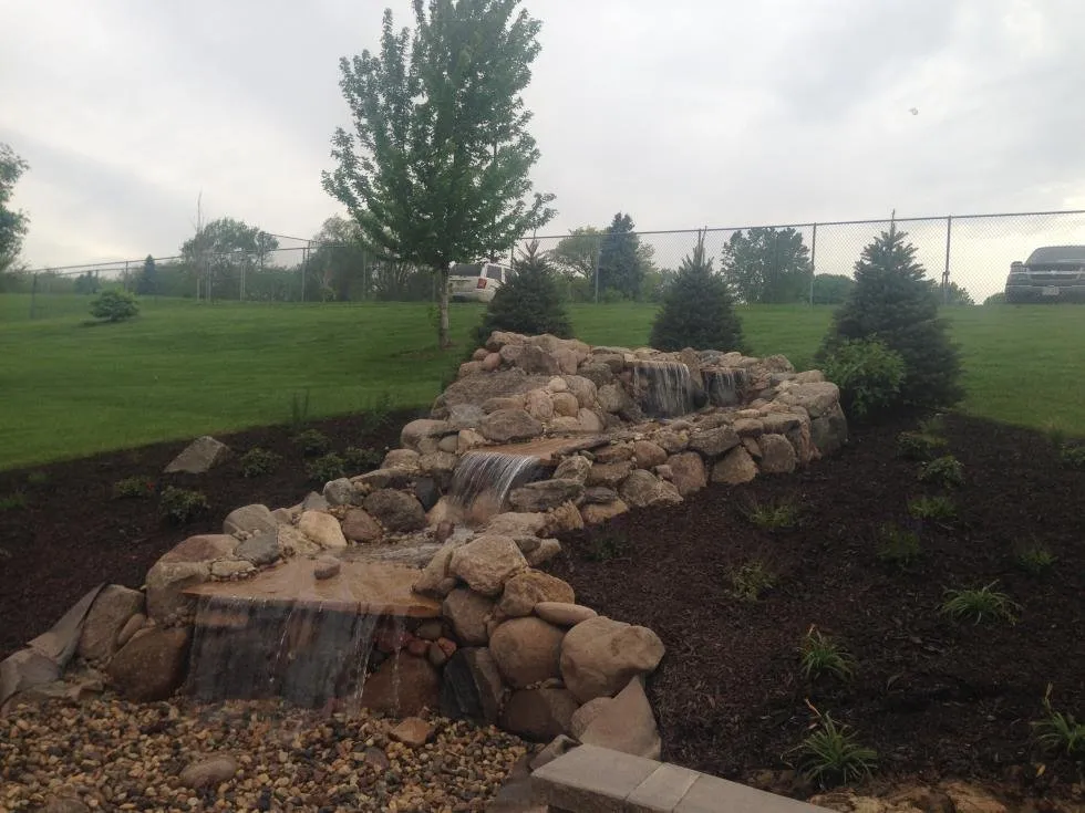 Professional garden landscaping with custom design in Omaha, NE by Patera Landscaping