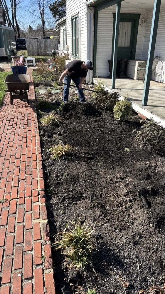 Local landscape installation with custom design in Harrington, DE by Patrick's Lawn Care
